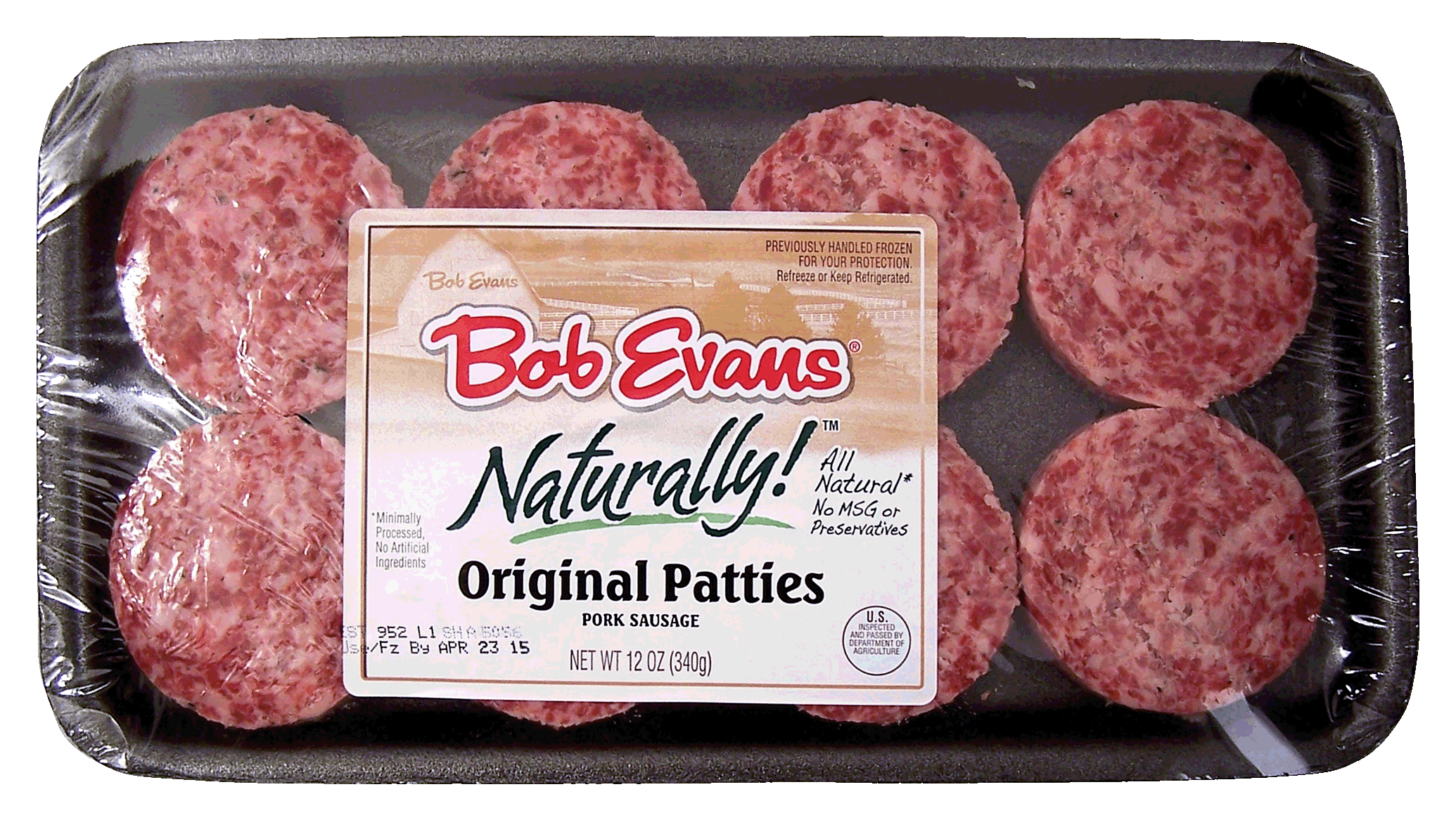 Bob Evans Naturally! original patties, pork sausage Full-Size Picture